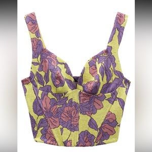 Jacquard Lilac Tank Top Zara